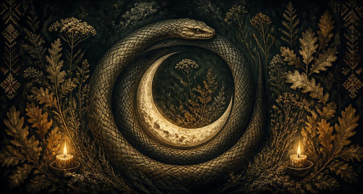 Illustration for the note: Why do I dream about a snake? Is it a warning, or a sign of change?